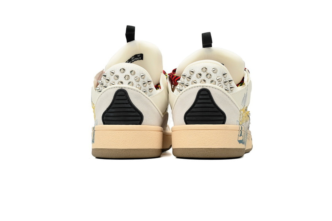 LANVIN White Black Painted