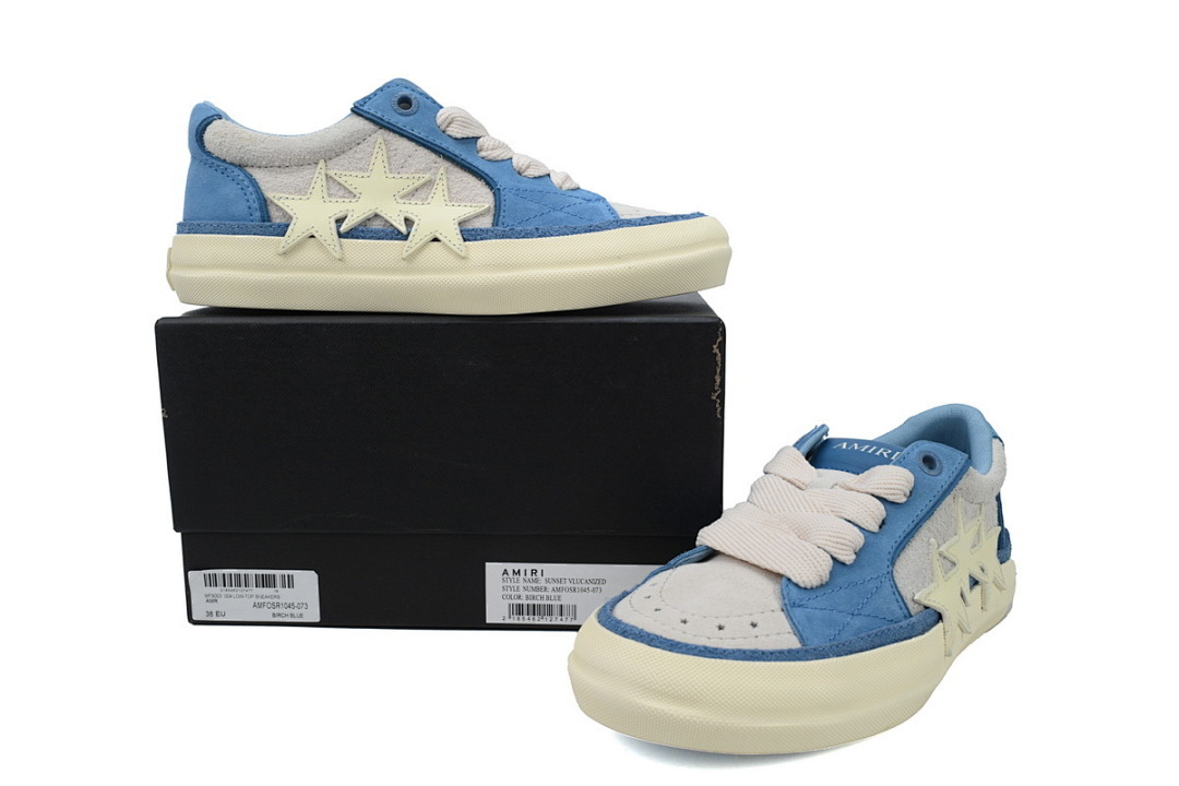 FC God Batch Amiri Sunset Skate Low Sneakers Blue