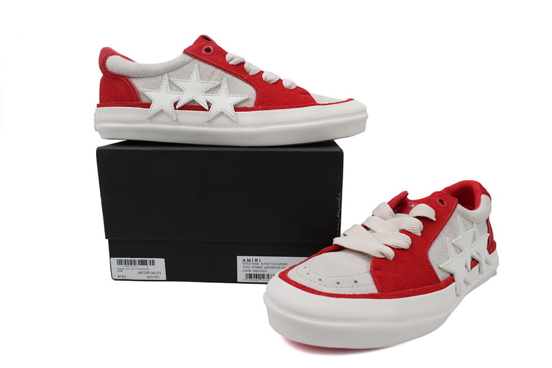 FC God Batch Amiri Sunset Skate Low Sneakers Red