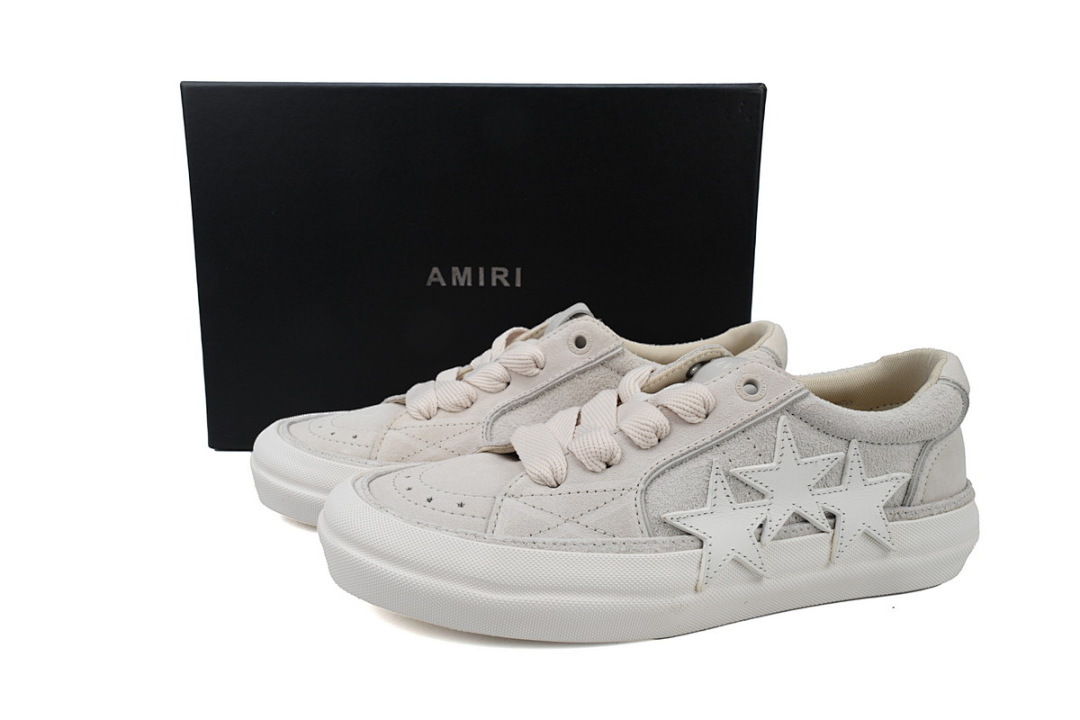 FC God Batch Amiri Sunset Skate Low Sneakers White Grey