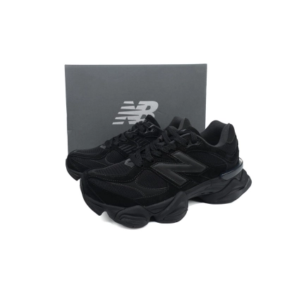 New Balance 9060 'Triple Black Suede'  U9060BPM 02