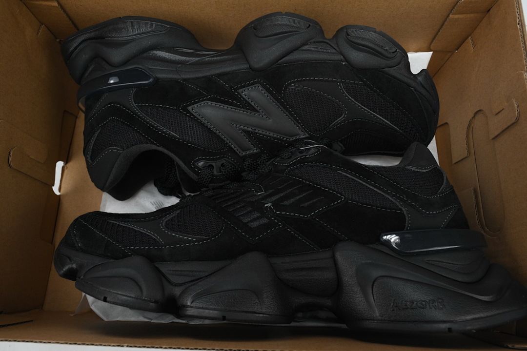 New Balance 9060 'Triple Black Suede'  U9060BPM