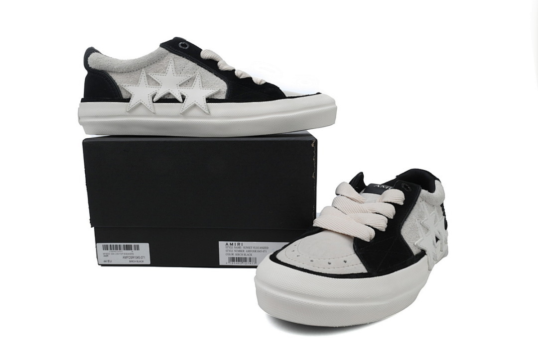 FC God Batch Amiri Sunset Skate Low Sneakers Black Grey
