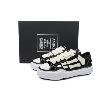 FC God Batch Maison Mihara Yasuhiro x AMIRI Skel-Top Low Black AMFOSR1076-001  02