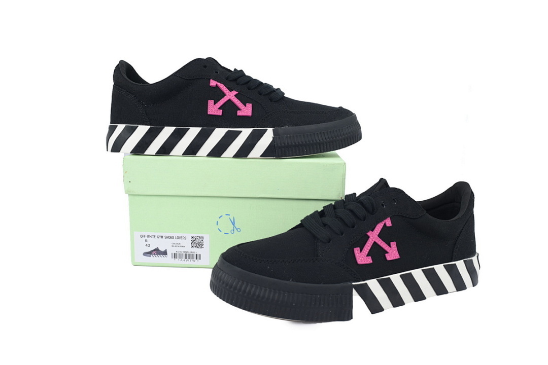 FC God Batch  Off-White Vulc Low 'Black Violet' OMIA085R20 D33050 1029