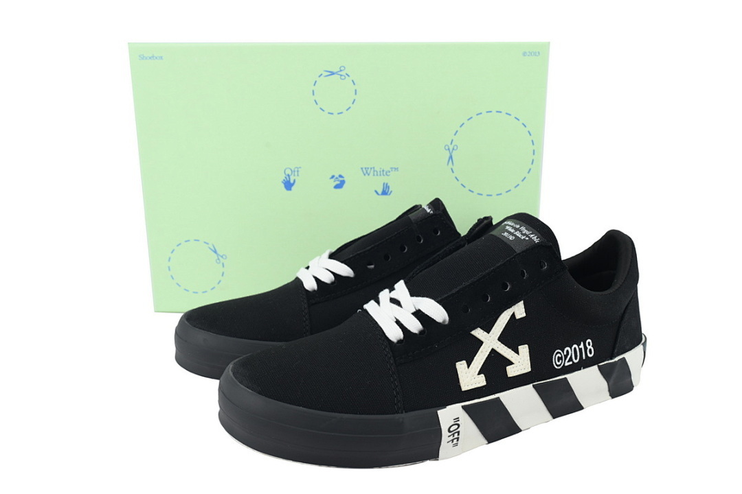 FC God Batch Off-White Vulc Low Top 'Black'  OMIA085E183 51001 1000 