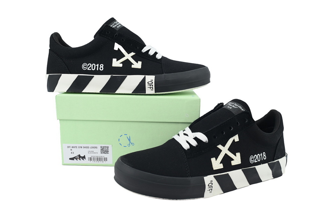 FC God Batch Off-White Vulc Low Top 'Black'  OMIA085E183 51001 1000 