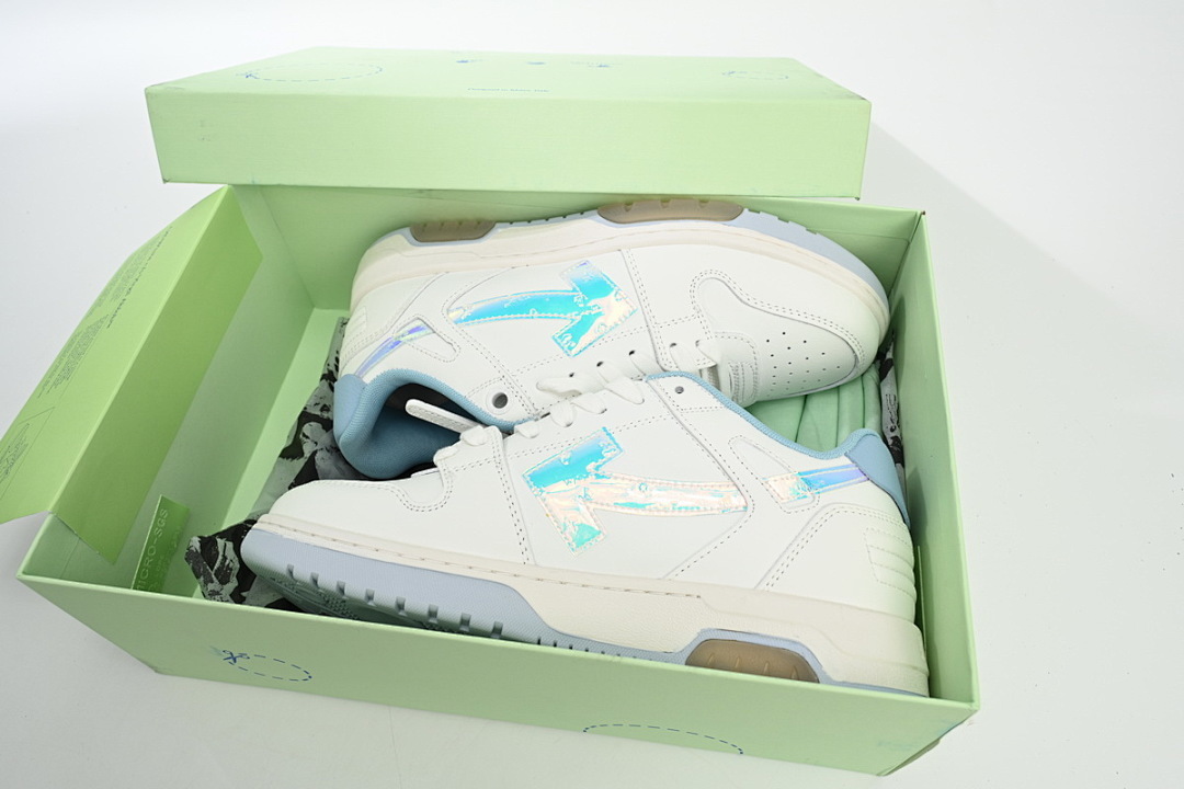 FC God Batch OFF-WHITE Out Of Blue White Blue Discoloration  OMIA189S 21LEA0030 0180