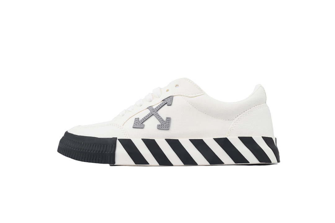 FC God Batch  Off-White Vulc Sneaker 'White Grey' OMIA085F21 FAB00 10155