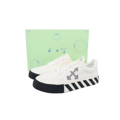 FC God Batch  Off-White Vulc Sneaker 'White Grey' OMIA085F21 FAB00 10155 02