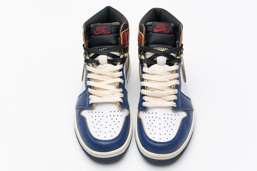 FC God Batch OFF WHITE X Air Jordan 1 Retro High Union Los Angeles Blue Toe BV1300-146 