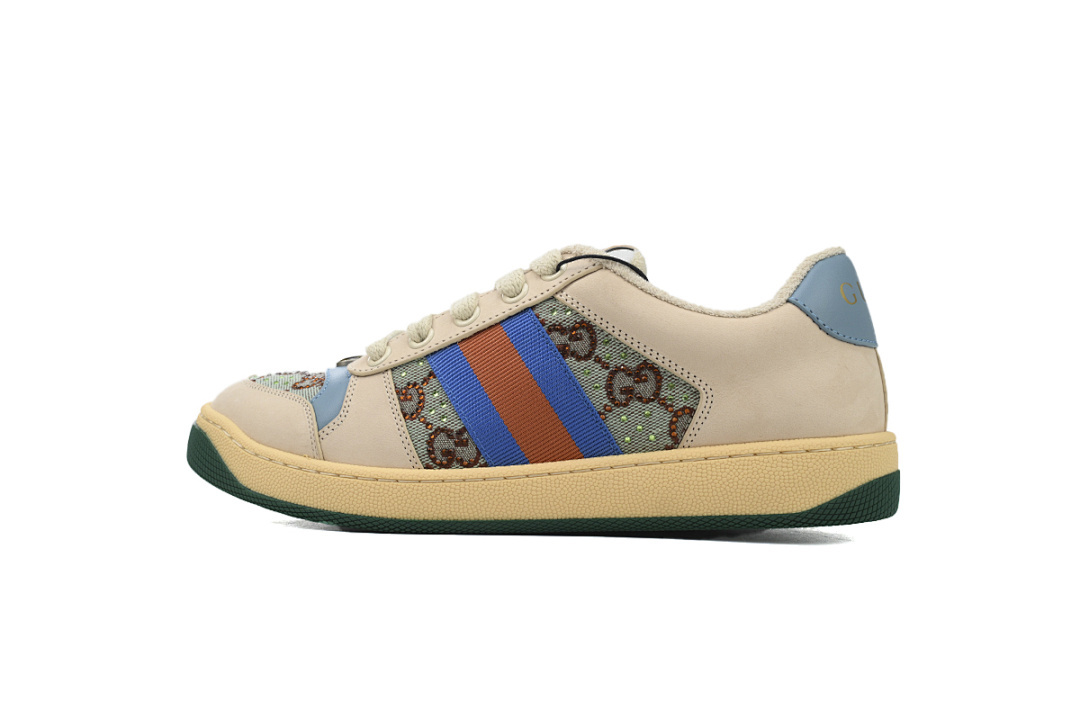 FC God Batch Gucci Screener Crystal GG Monogram Low-Top 