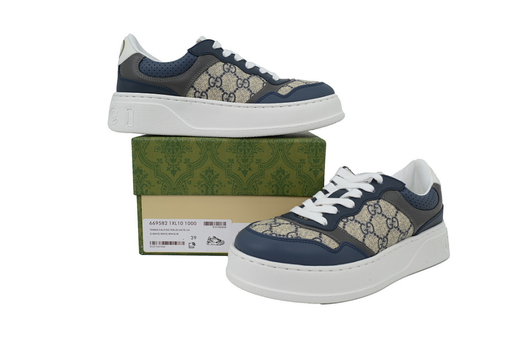 FC God Batch Gucci GG Supreme Navy Platform 