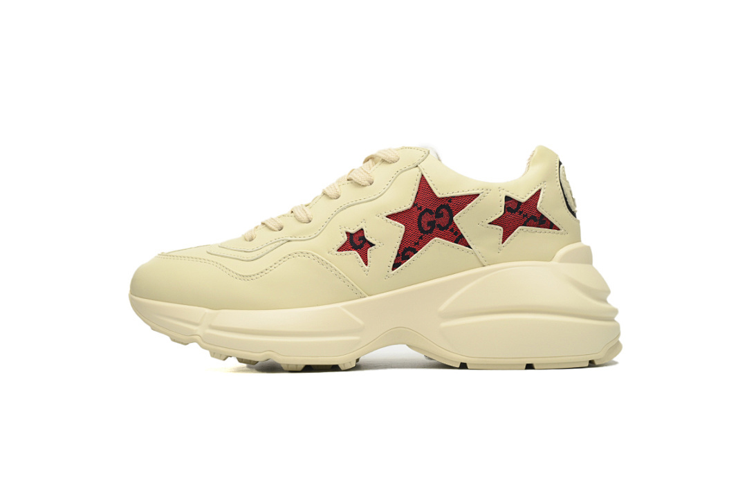 FC God Batch Gucci Rhyton Beige & Red Star Sneakers