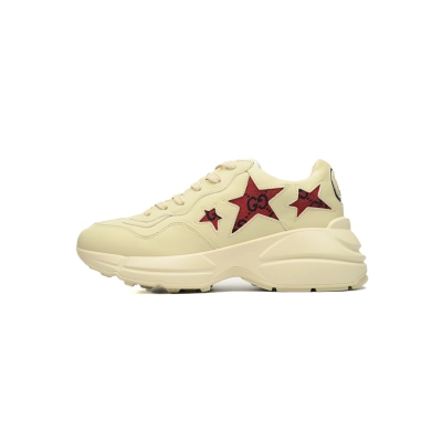 FC God Batch Gucci Rhyton Beige & Red Star Sneakers 01