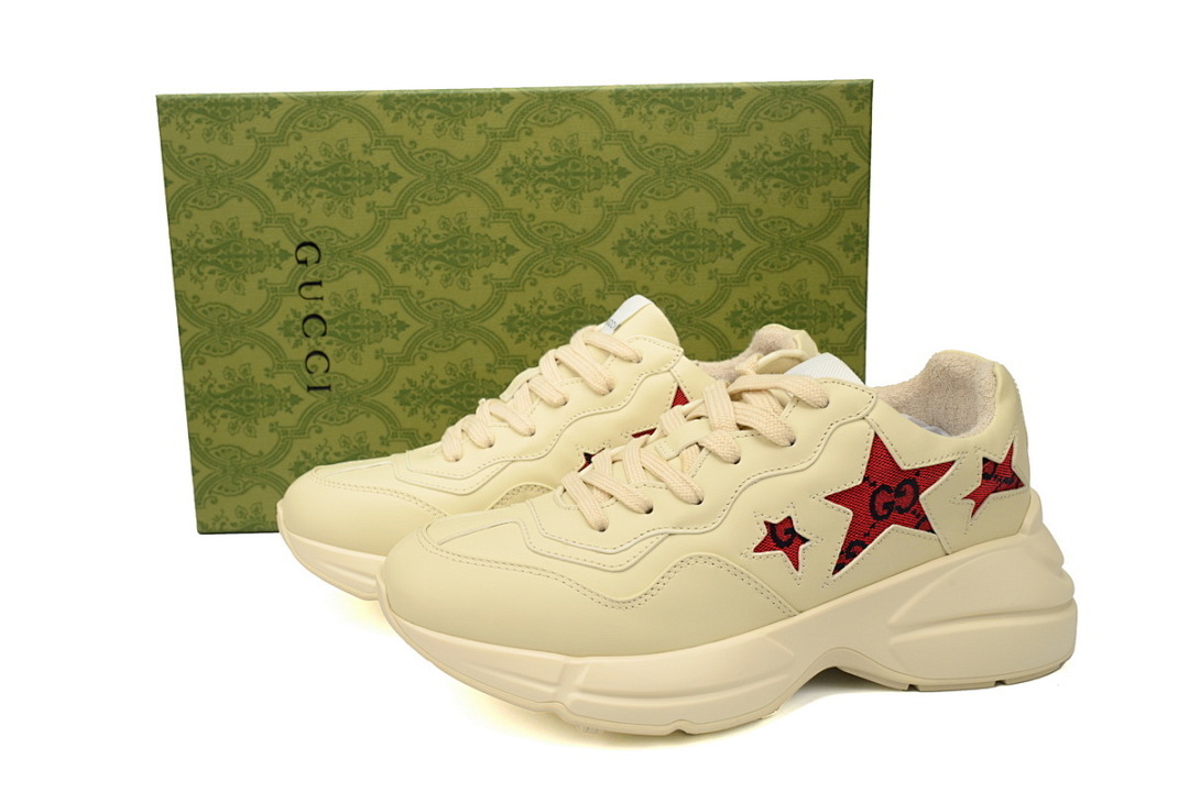 FC God Batch Gucci Rhyton Beige & Red Star Sneakers