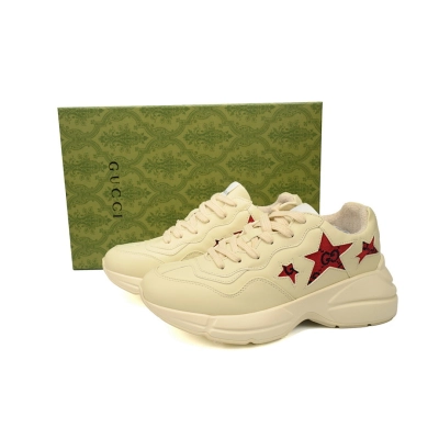 FC God Batch Gucci Rhyton Beige & Red Star Sneakers 02