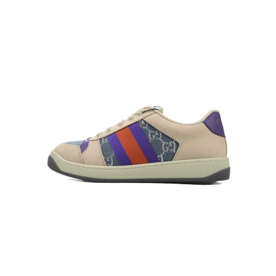 FC God Batch Gucci Screener Beige & White Sneakers 01