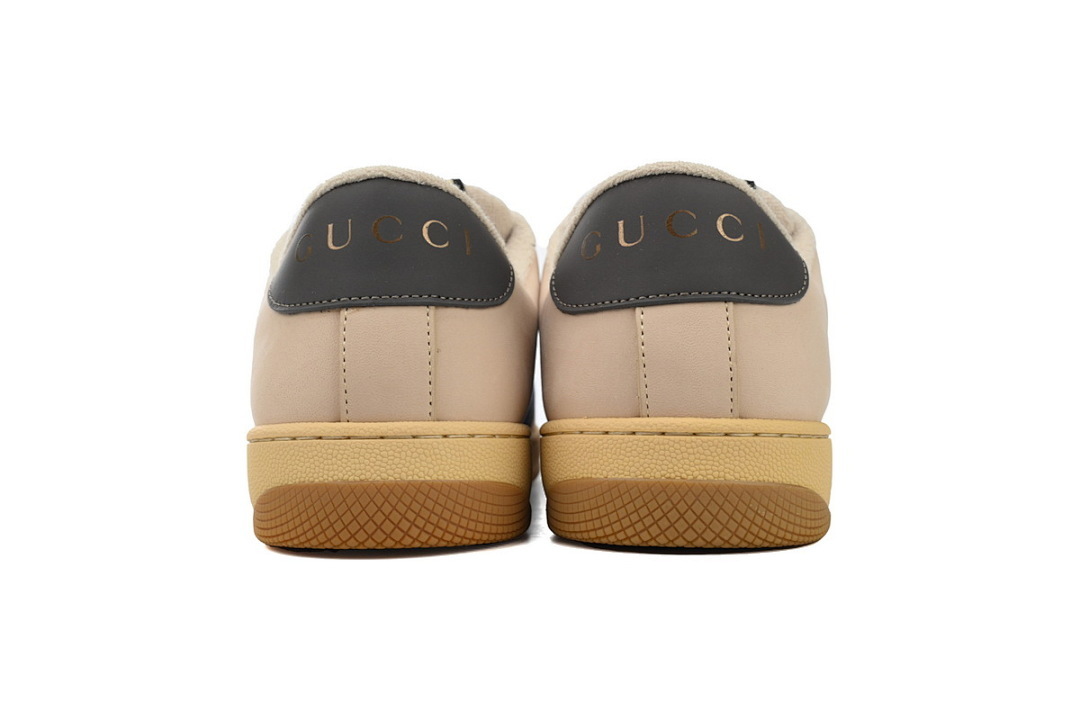 FC God Batch Gucci Screener GG Canvas Low-Top Sneakers, Beige with Blue-Orange 