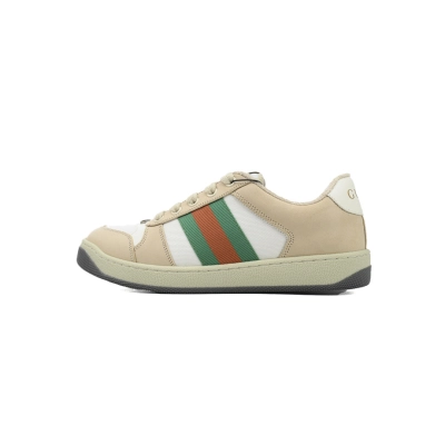 FC God Batch Gucci Screener Beige & White Sneakers 01