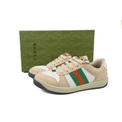 FC God Batch Gucci Screener Beige & White Sneakers 02