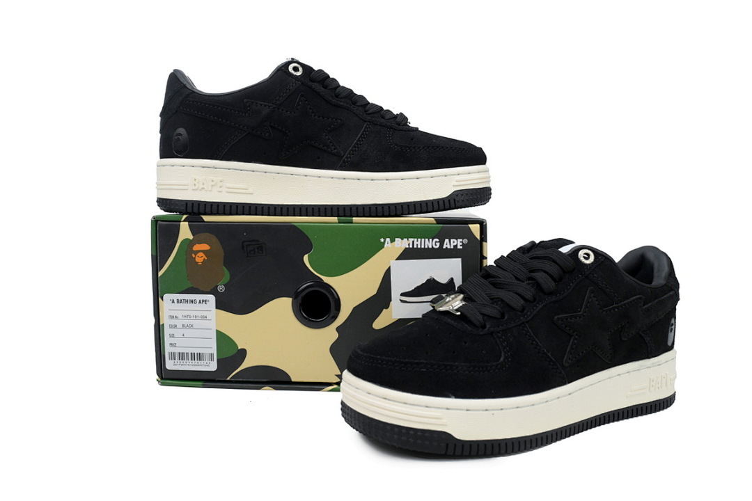 A BATHING APE Bapesta Black 1H70-191-004