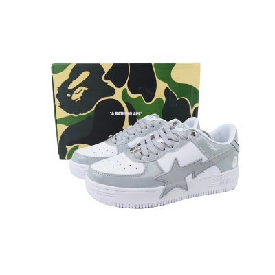A BATHING APE Grey & White Star OZXSHMX91310N 02