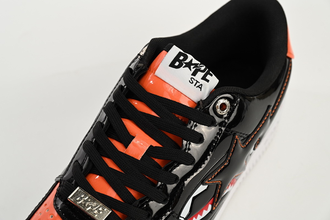 A Bathing Ape Bape Sta Low Orange Shark 1H30-191-005 