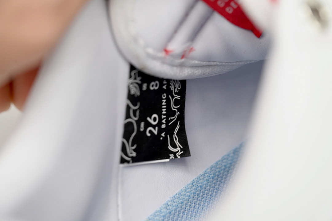 A Bathing Ape Bape Sta Low Red And White OZXSH W291 328 