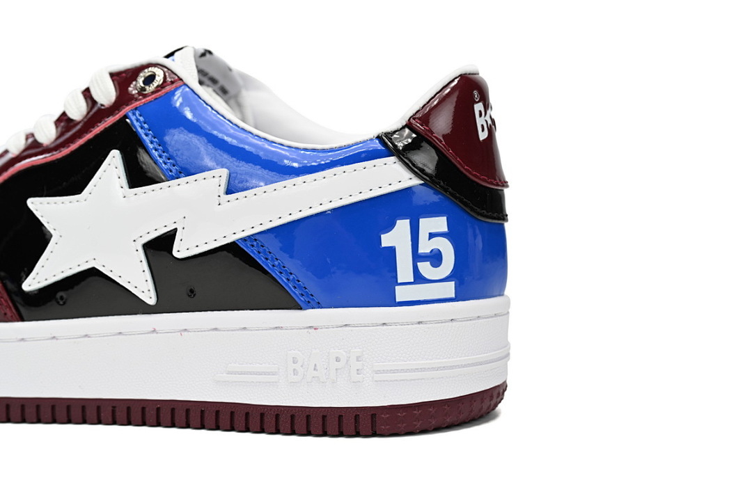 A Bathing Ape Bape Sta Low Baijiu red blue 1H22-191-027 