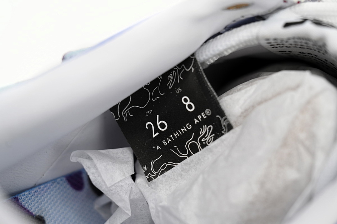 A Bathing Ape Bape Sta Low Baijiu red blue 1H22-191-027 