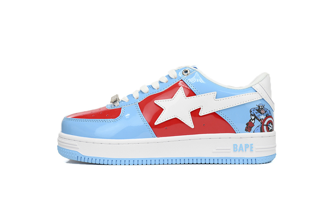 A Bathing Ape Bape Sta Low Captain America 1I73-291-903 