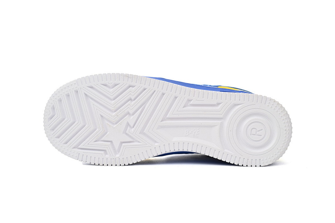  A Bathing Ape Bape Sta Low White Baolan Yellow 1180-191-006