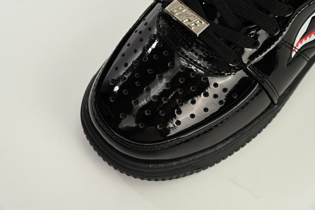 A Bathing Ape Bape Sta Low Black Shark 1H30 191 012 