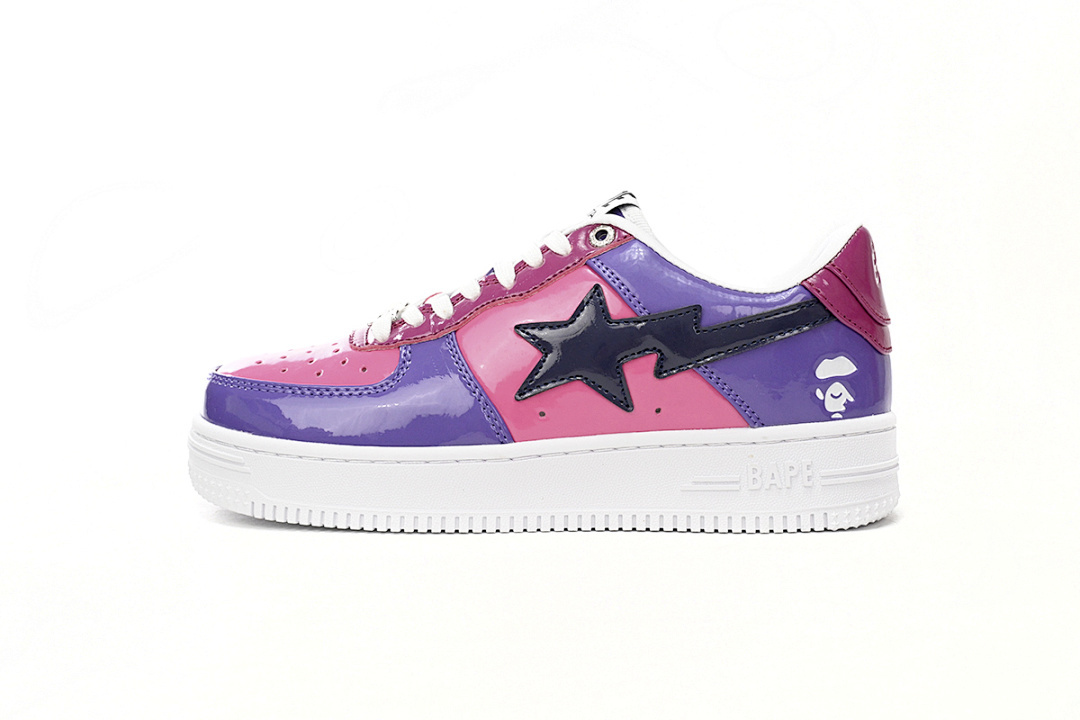  A Bathing Ape Bape Sta Low Purple Mirror Surface 1H20 191 046