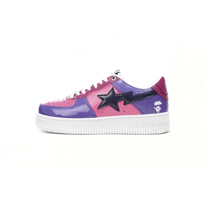  A Bathing Ape Bape Sta Low Purple Mirror Surface 1H20 191 046 01
