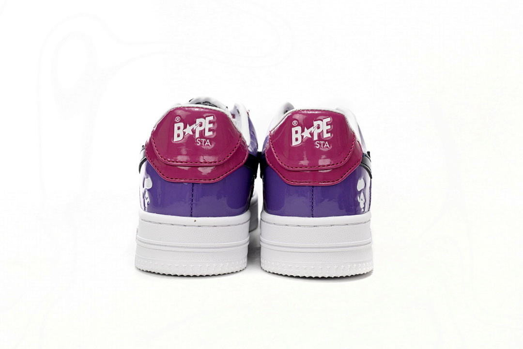  A Bathing Ape Bape Sta Low Purple Mirror Surface 1H20 191 046