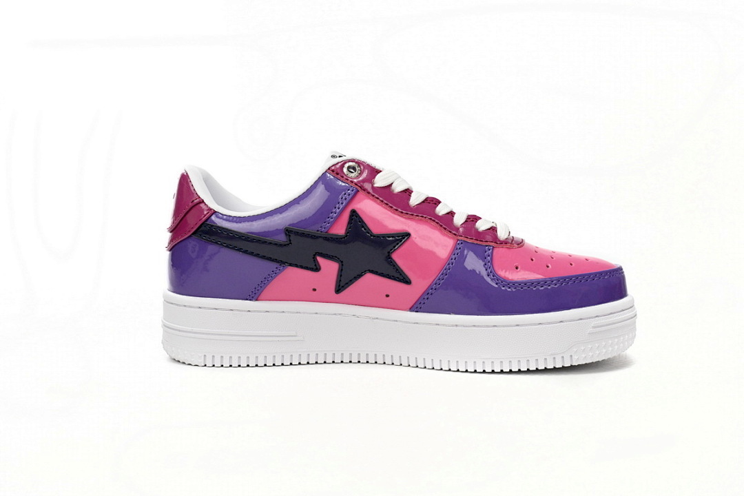  A Bathing Ape Bape Sta Low Purple Mirror Surface 1H20 191 046