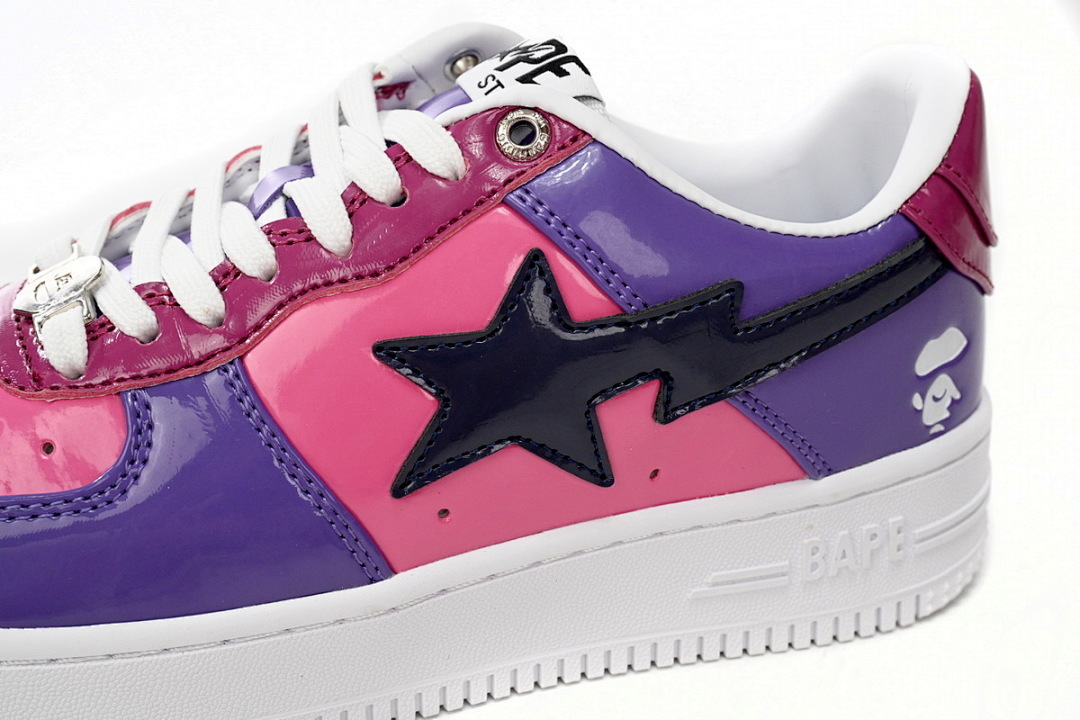  A Bathing Ape Bape Sta Low Purple Mirror Surface 1H20 191 046