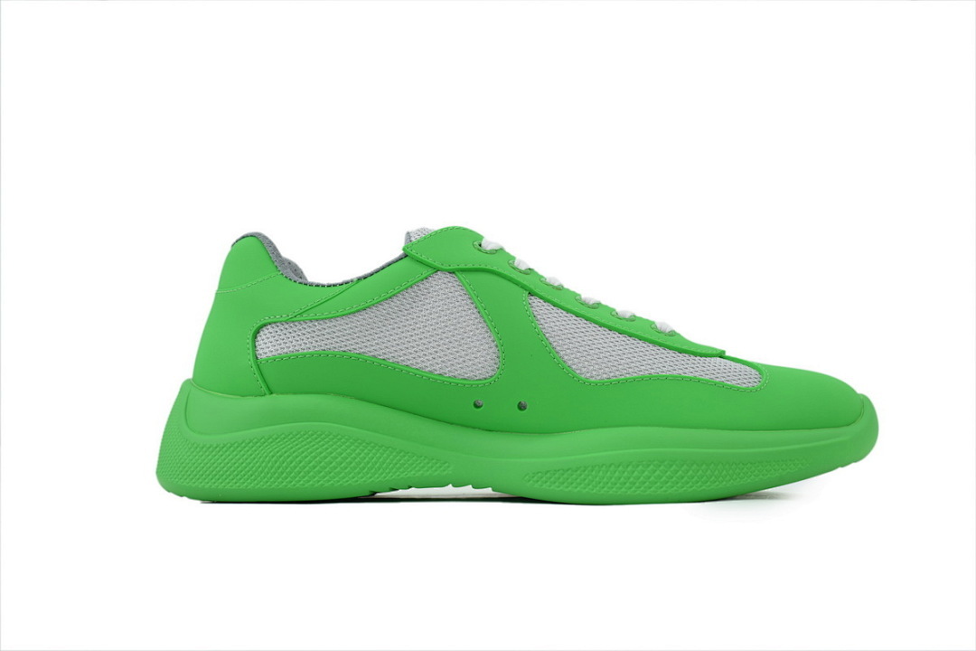 FC God Batch Prada Bright Green Leather & Mesh Sne 