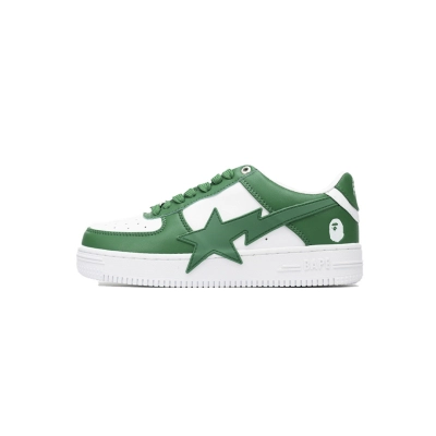 A Bathing Ape Bape Sta Low White Green Star OZXSHM 191 306M  01