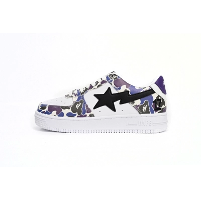 A Bathing Ape Bape Sta Low White Purple Color Spray 1H30-191-004  01