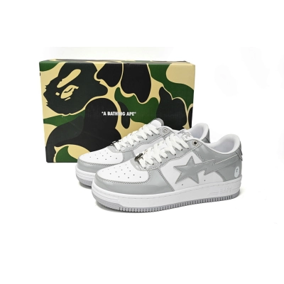  A Bathing Ape Bape Sta Low White Grey Rao Noodles 1170-191-021 02
