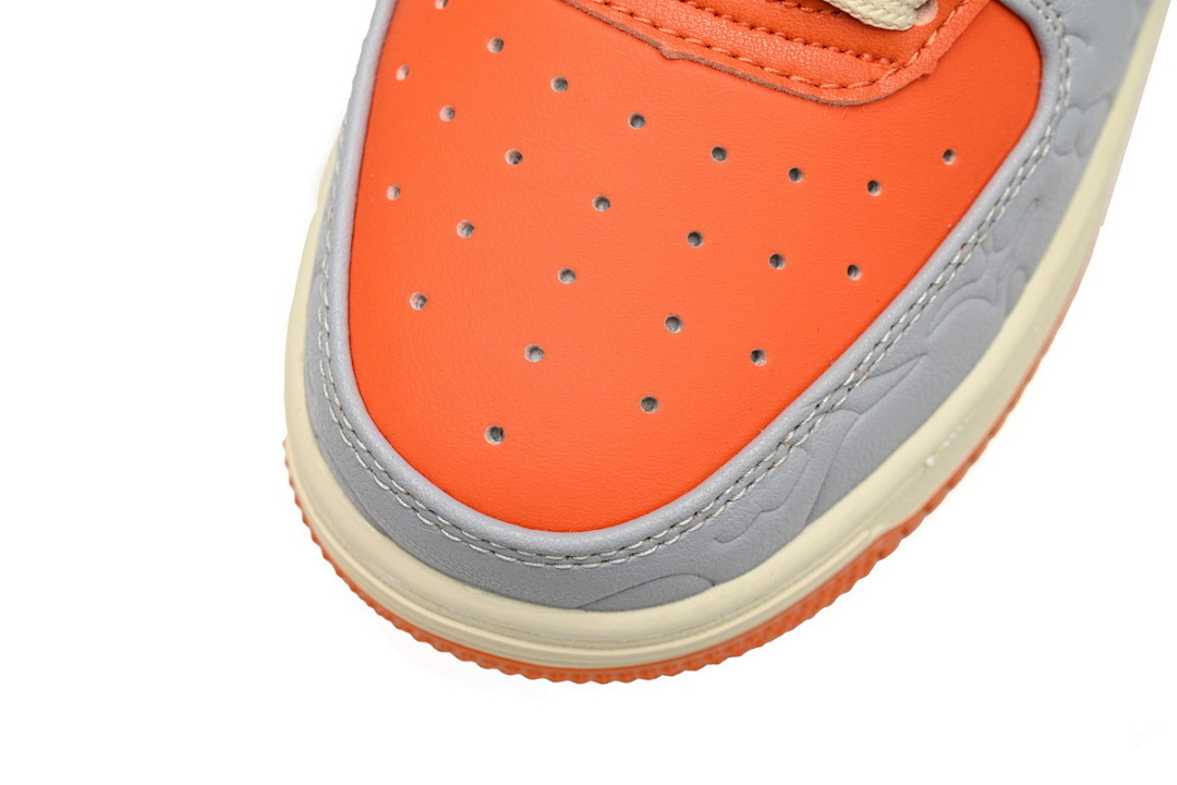 A Bathing Ape Bape Sta Low Grey orange Red 1H70-291-002 