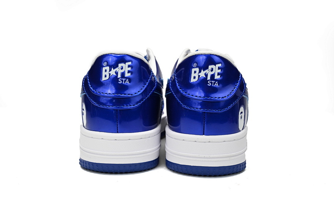 A Bathing Ape Bape Sta Low Blue and White Mirror Finish 1170-191-022 
