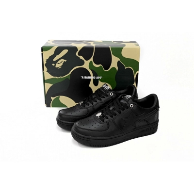 A Bathing Ape Bape Sta Low Black  1J30 -191- 013  02