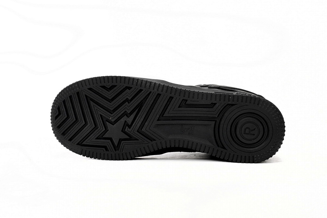 A Bathing Ape Bape Sta Low Black  1J30 -191- 013 