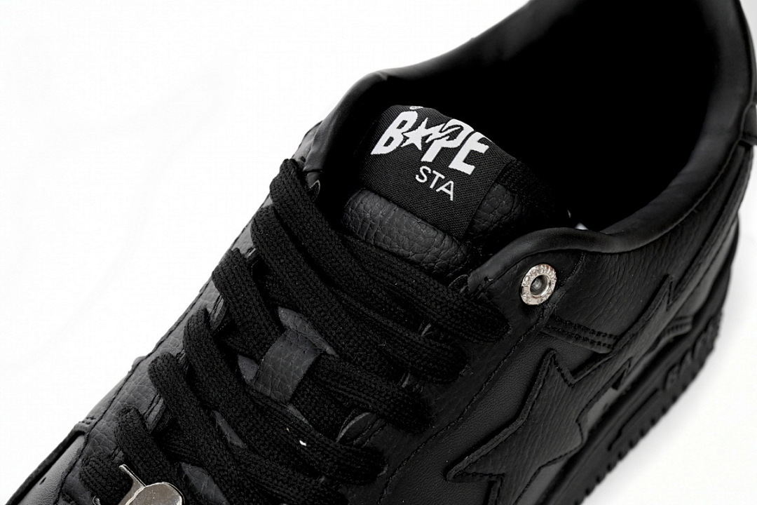 A Bathing Ape Bape Sta Low Black  1J30 -191- 013 