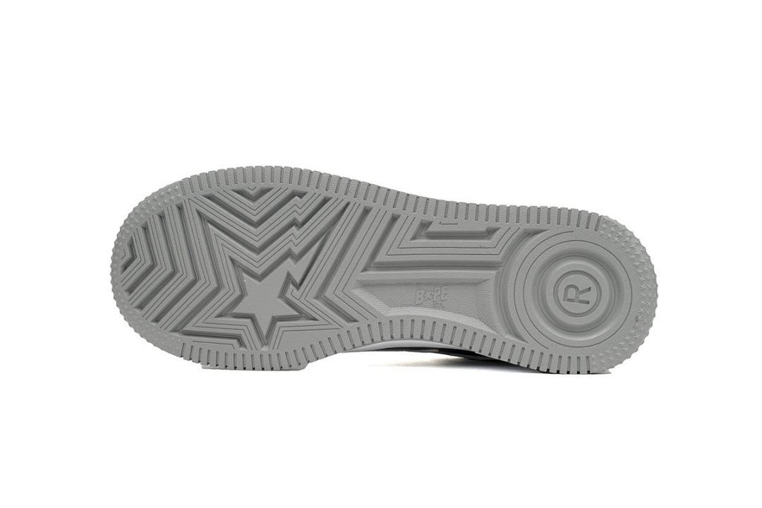 A Bathing Ape Bape Sta Low Grey White OZXSH W291 328 