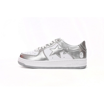  A Bathing Ape Bape Sta Low Silver 1H73 191 921 01
